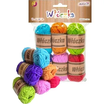 Příze Akrylová příze Aliga 6 x 38 m