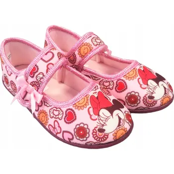 Dívčí bačkory Dětské pantofle Minnie Mouse papuče , růžové, velikost 32