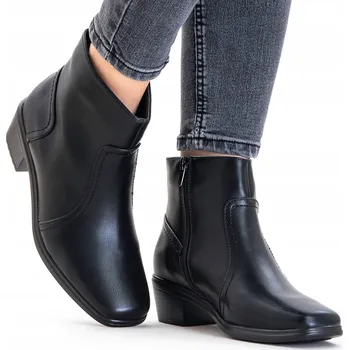 Dámská zimní obuv Wojtyłko dámské kotníkové boty s plochým podpatkem velikost 37