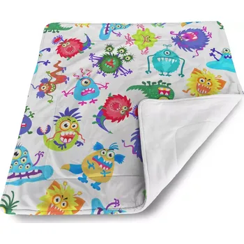 deka Sablio Deka pro miminko Barevné příšerky - 80x100 cm