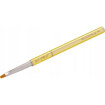 Kosmetický štětec Štětec na gelové nehty Kulatý Aba Group Zlatý štětec na gel Round Gel Brush #4