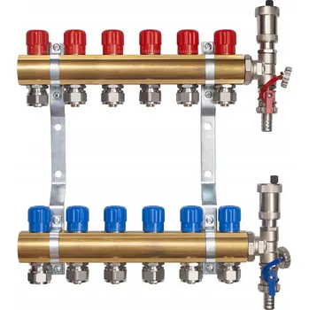 rozdělovač topení Rozdělovač BraxTherm pro 6 okruhů