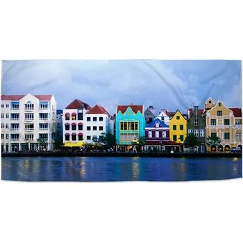 Osuška Sablio Ručník Domky u moře - 50x100 cm