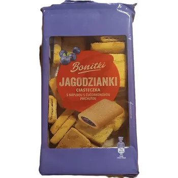 Cukrovinka PLNĚNÉ POLŠTÁŘKY 500 G plněné sušenky: BORŮVKOVÉ