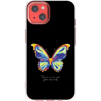 Pouzdro na mobilní telefon Picasee silikonový průhledný obal pro Apple iPhone 13 - Diamanty Black