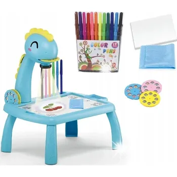 Magnetická kreslící tabulka Kouzelný stolek na malování s projektorem, velká kreslicí tabule XL