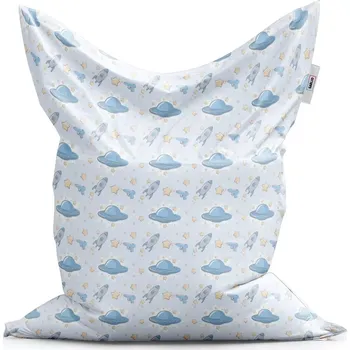 Sedací pytel Sablio Sedací vak Létající talíře a rakety - 200x140 cm