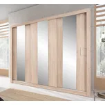 Šatní skříň Duca I 250, dub sonoma, 250 x 215 x 60 cm