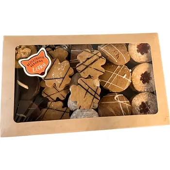 Trvanlivě pečivo Bezlepková pekárna Liška Vánoční cukroví bez lepku 500 g