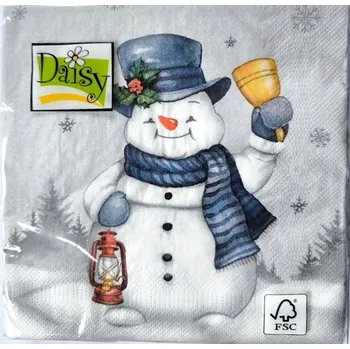 Papírový ubrousek PAPÍROVÉ UBROUSKY SNĚHULÁK 20 ks
