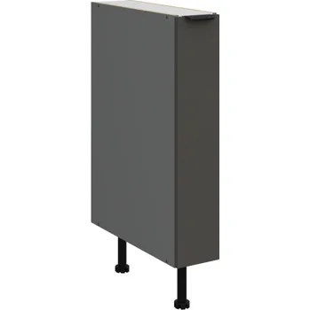 Kuchyňská skříňka 15 D CARGO BB, Spodní kuchyňská skříňka s výsuvným drátěným košem Aria grafit/antracit