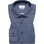 Košile Eterna Comfort Fit Print modrý vzor velikost: 48, délka rukávu: dlouhý rukáv