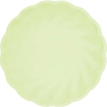 Talíř Talířky "Vert Decor - Twist", zelené, Amscan, 18,8 cm, 6 ks