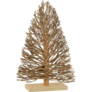 Vánoční stromek Přírodní dřevěný stromek na noze Teatree Wood - 45*15*70 cm