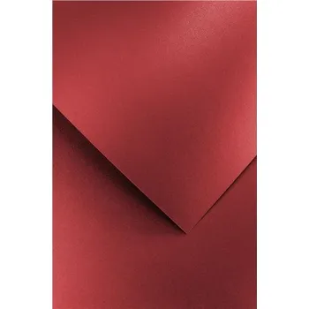Barevný papír Galeria papieru Designový papír A4 Brillo, 200 g, červený, 20 ks