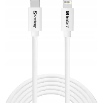 Datový kabel Kabel Sandberg USB-C - Apple Lightning 2 m bílý