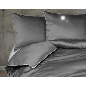 Povlečení SADA POVLEČENÍ Z BAVLNĚNÉHO SATÉNU PURE COLLECTION S LEMEM 200x220cm 2x70x80cm