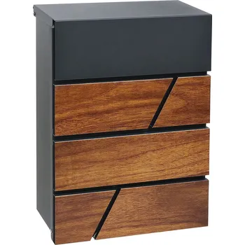 RICHTER poštovní schránka BK.524.WO.AM (antracit matná+dřevo)