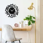 Nástěnné hodiny MOB černé 48 cm