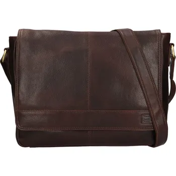 Pánská aktovka Pánská kožená taška přes rameno SendiDesign Bucket - hnědá