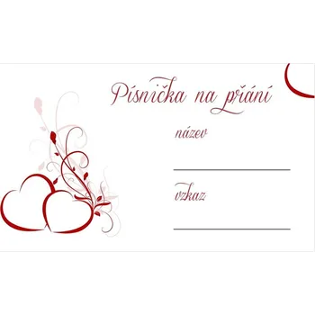 Svatební dekorace Kartička pro DJ 47