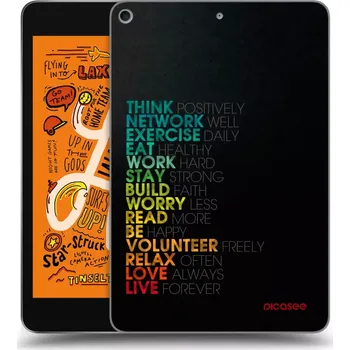 Pouzdro na mobilní telefon Picasee silikonový průhledný obal pro Apple iPad mini 2019 (5. gen) - Motto života