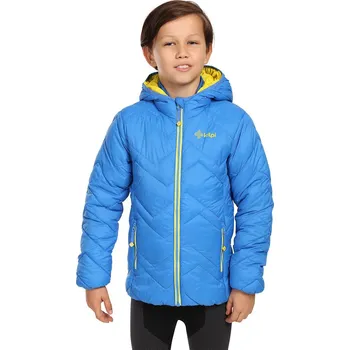 Chlapecké kalhoty Dětská zateplená bunda Kilpi Rebeki-JB modrá 146