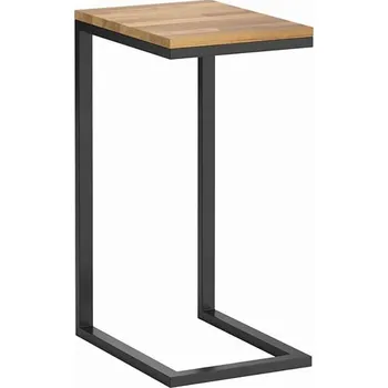 Konferenční stolek Pomocný stůl v podkroví ze dřeva a kovu