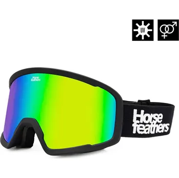 Snowboardové brýle Huck - black/mirror green
