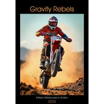 Diář Gravity Rebels - Extrem-Motocross in Action (Tischkalender 2026 DIN A5 hoch), CALVENDO Monatskalender (DE)