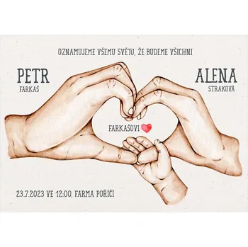 Svatební dekorace Svatební oznámení 284 – 1 dítě