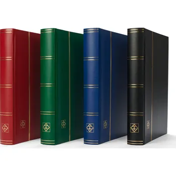 Obal pro sběratelský předmět Album BASIC pro známky, 64 černých stran, A4 Leuchtturm Barva: Modrá