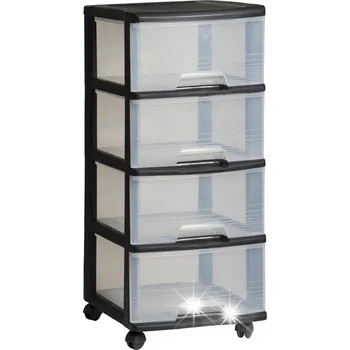 Komoda REGÁL CURVER KETER SE 4 ZÁSUVKAMI 39 x 37 x 80,5 cm