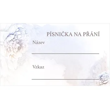 Svatební dekorace Kartička pro DJ 263