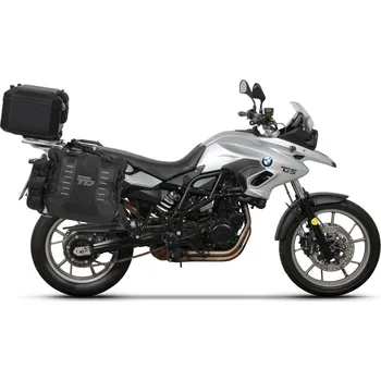 Zavazadlo na motocykl Kompletní sada sedlových brašen shad terra tr40 a černého hliníkového 37l topcase, včetně montážní sady shad bmw f 650 gs/ f 700 gs/ f 800 gs