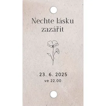 Svatební dekorace Kartička na prskavku 346