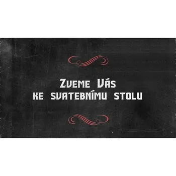 Svatební dekorace Pozvánka ke stolu 319