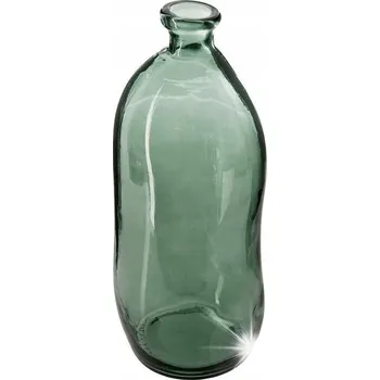 Váza SKLENĚNÁ VÁZA Dame J zelená 51 cm Z RECYKLOVANÉHO SKLA