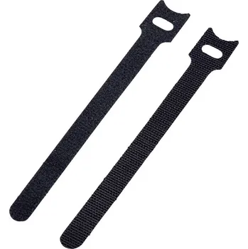 Zip Basetech STD-150 kabelový manažer na suchý zip ke spojování háčková a flaušová část (d x š) 150 mm x 13 mm černá 10 ks