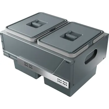 Odpadkový koš Vestavný odpadkový koš Elletipi BLOCK U-TOP 2.0, 15+15 L, 40 cm, PBR B4740A