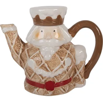 Hnědá keramická konvička Louskáček Nutcracker - 22*12*18 cm / 900 ml
