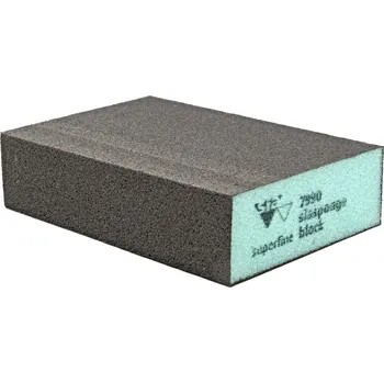 Brusný papír sia Abrasives Brusná houbička SIA 7990 SUPERFINE čtyřstranná 98x69x26mm