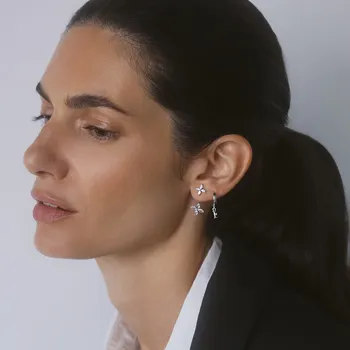 Souprava šperků Reserved - Souprava náušnic se zirkony - stříbrná - 714IL-SLV - 714IL-SLV-ONE