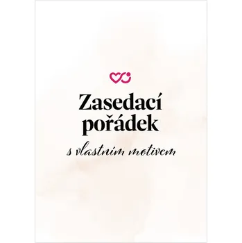 Svatební dekorace Zasedací pořádek s vlastním motivem 1