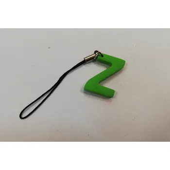 Přívěsek Fimo přívěsek na mobil - písmeno "Z" zelený