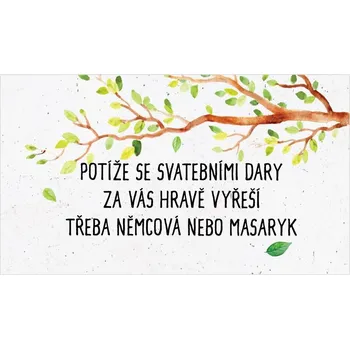 Svatební dekorace Žádost o dar 189