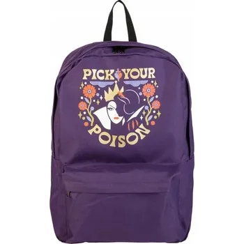 Obraz Batoh Disney Sněhurka 19L Fialový Školní Výletní Prostorný na zip