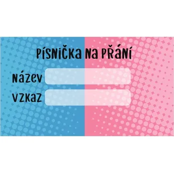 Svatební dekorace Kartička pro DJ 215