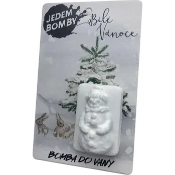 bomba do koupele Šumivá a pěnivá bomba do koupele 55 g - sněhulák