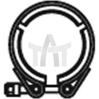 Svěrná objímka, výfukový systém DINEX DIN68896